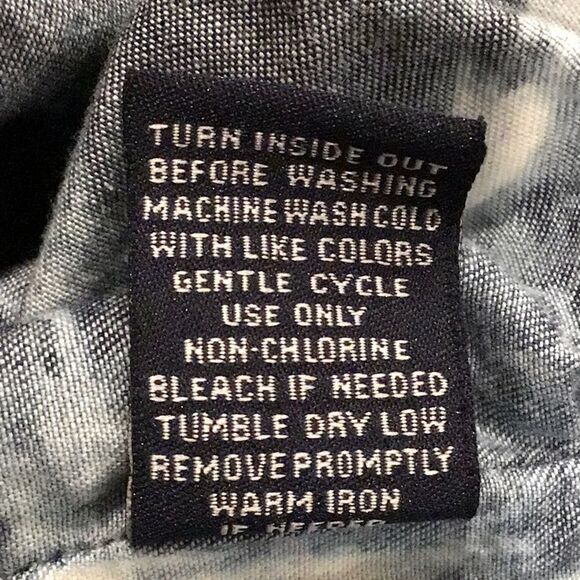 Hippie Laundry Blue White Tie Dye Rectangular Drape Batwing Tank Top - Picture 11 of 11